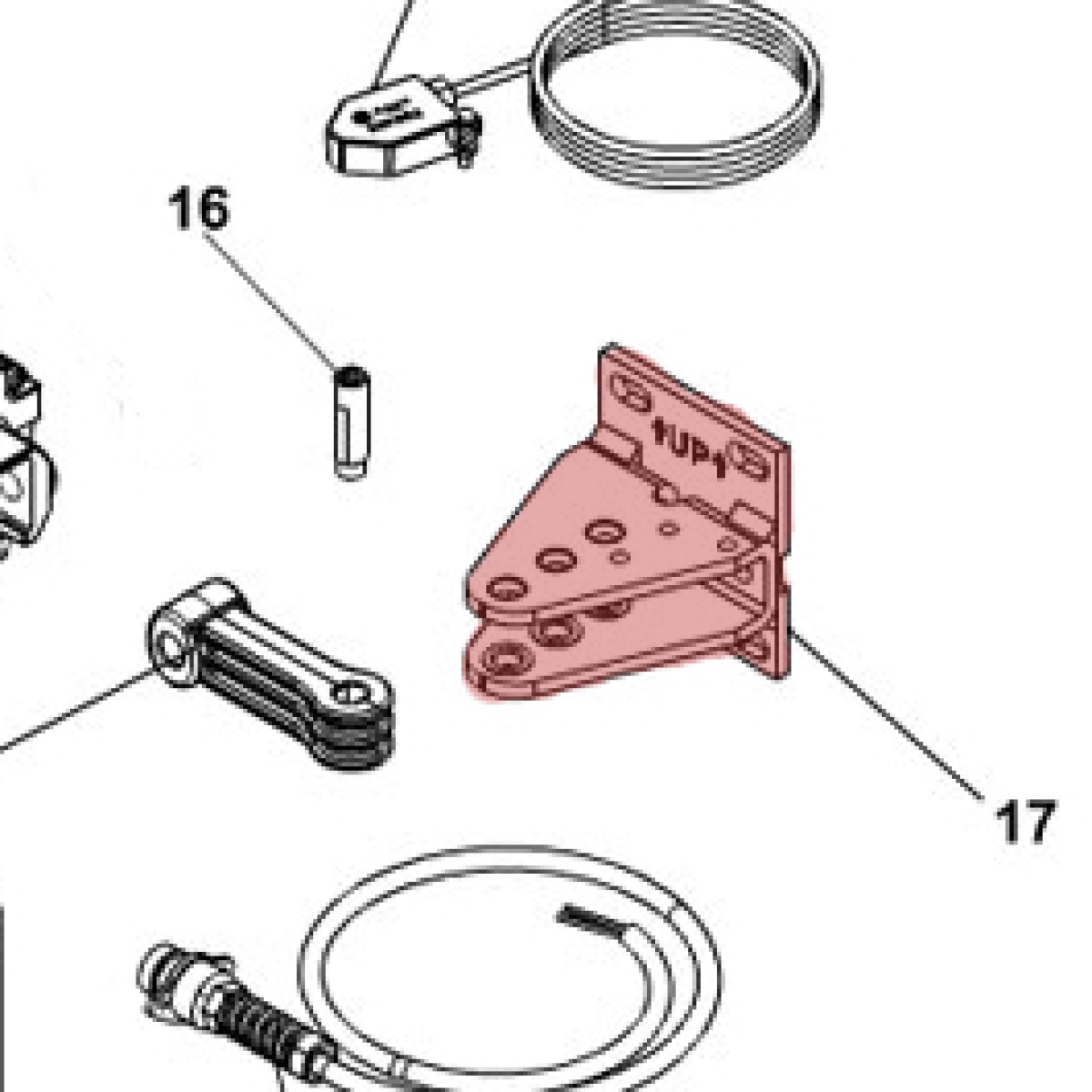 Rear Bracket for S450H FAAC 63001915 Fast Gate Openers
