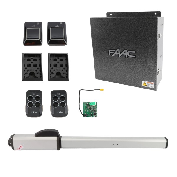 FAAC 422 CBAC Hydraulic Swing Gate Opener Kit with Arctic Oil 115V (10ft/ 900 lbs.) - FAAC 1042001277.5