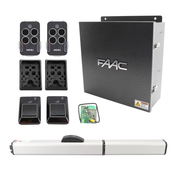 400 CBAC Standard Hydraulic Swing Gate Operator Kit with Regular Oil (115V) - FAAC 10420112.5