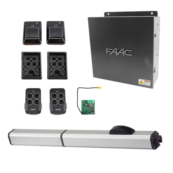 FAAC 400 CBAC Standard Hydraulic Swing Gate Opener Kit with Arctic Oil 230V (16ft / 1300 lbs.) - FAAC 1042011677.5