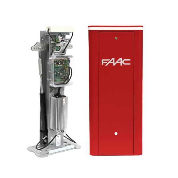 FAAC B680H Automatic Barrier Gate Opener L Kit w/ Red Cover (Barrier Arm Sold Separately) - FAAC 1046801RGL