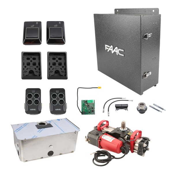 S800H CBAC 100 Degree In-Ground Hydraulic Swing Gate Operator Kit (Stainless Steel) - FAAC 108710.5SS