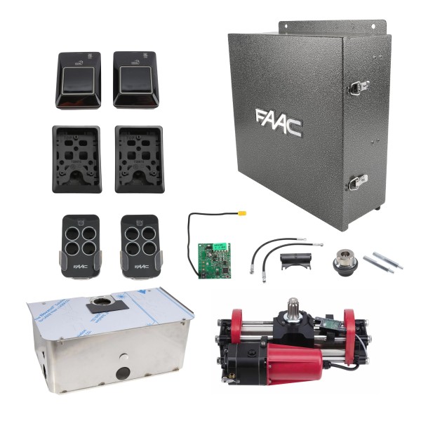 S800H SBW 100 Degree In-Ground Hydraulic Swing Gate Operator Kit (Stainless Steel) - FAAC 108714.5SS