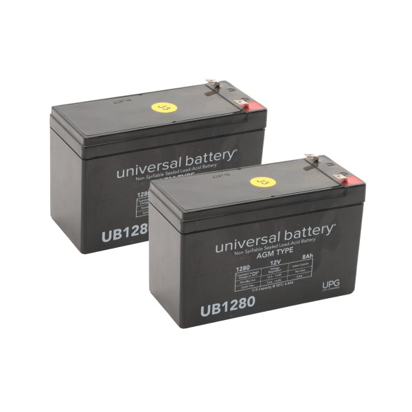 FAAC 12V, 8 Ah Double Battery Pack for FAAC Gate Opener - FAAC 3540.5 (Default)