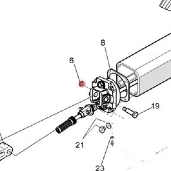 Self-Locking Nut (8 mm) - FAAC 2037