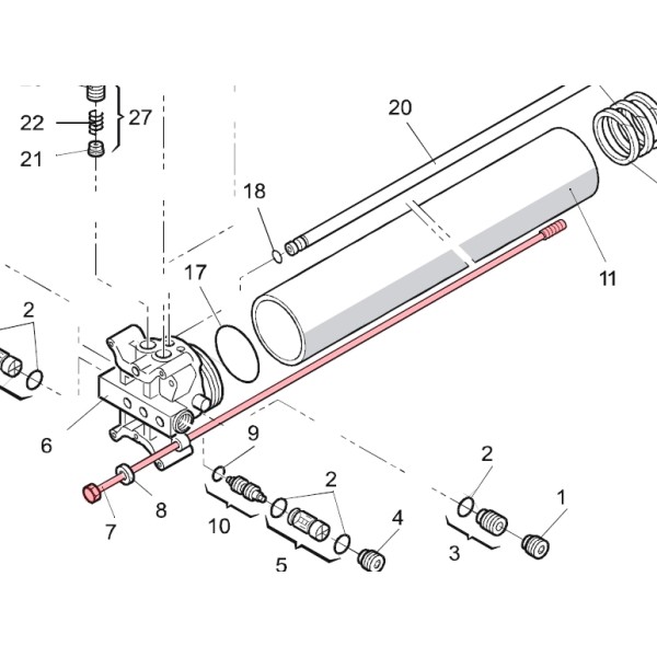 Tie Rod (Cylinder) (EG) - FAAC 7230305