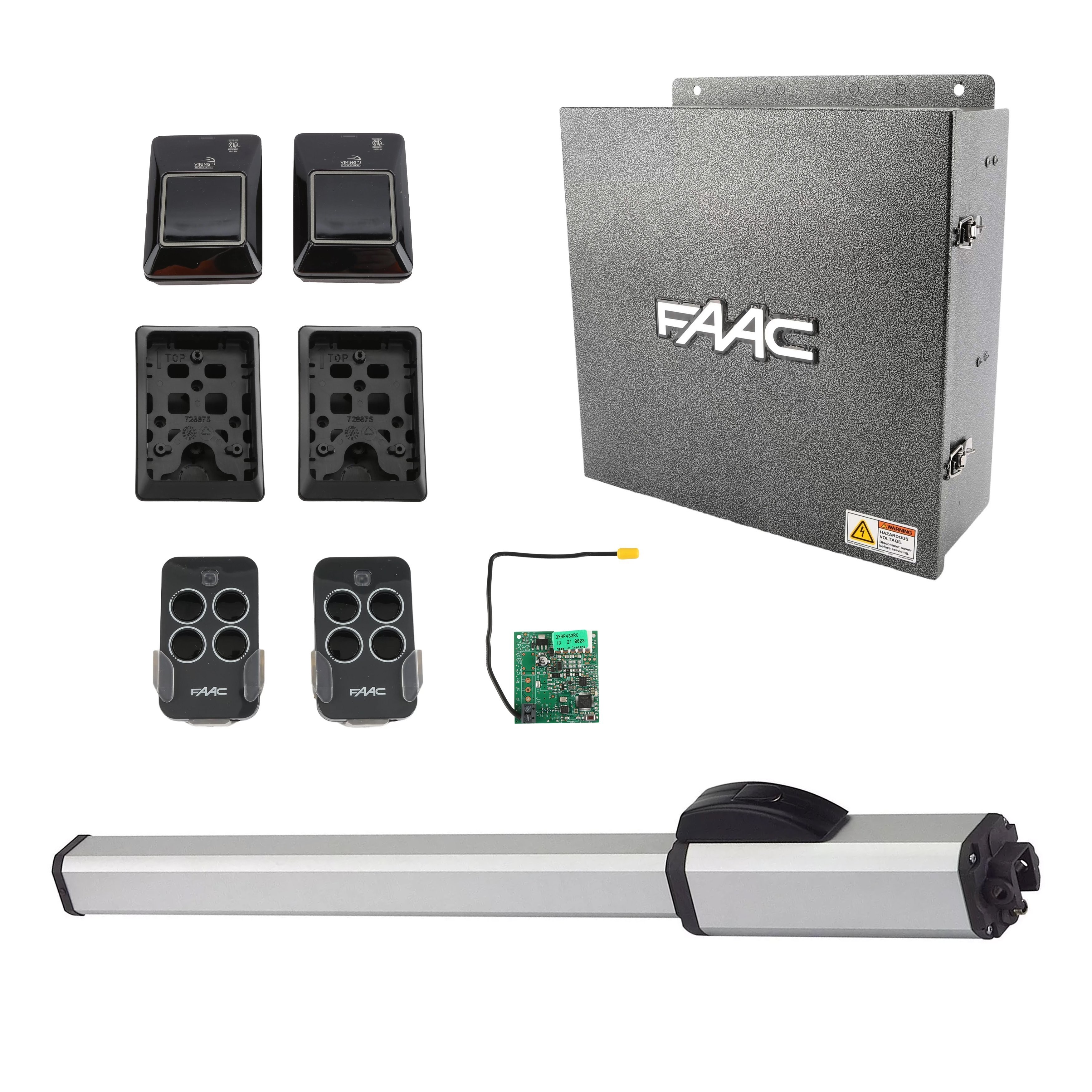 FAAC 422 CBAC Hydraulic Swing Gate Opener Kit with Regular Oil 