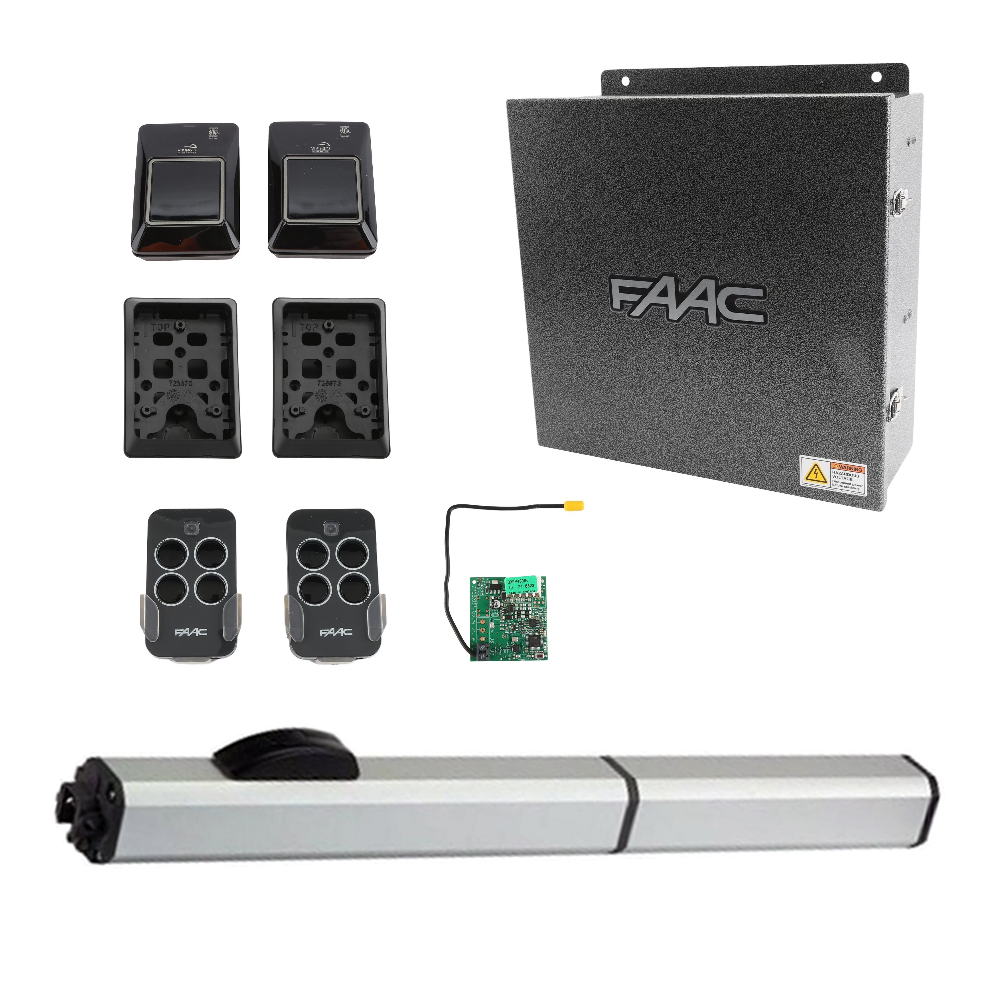 FAAC 402 CBC Hydraulic Swing Gate Opener Kit with Arctic Oil 115V (10ft — free download