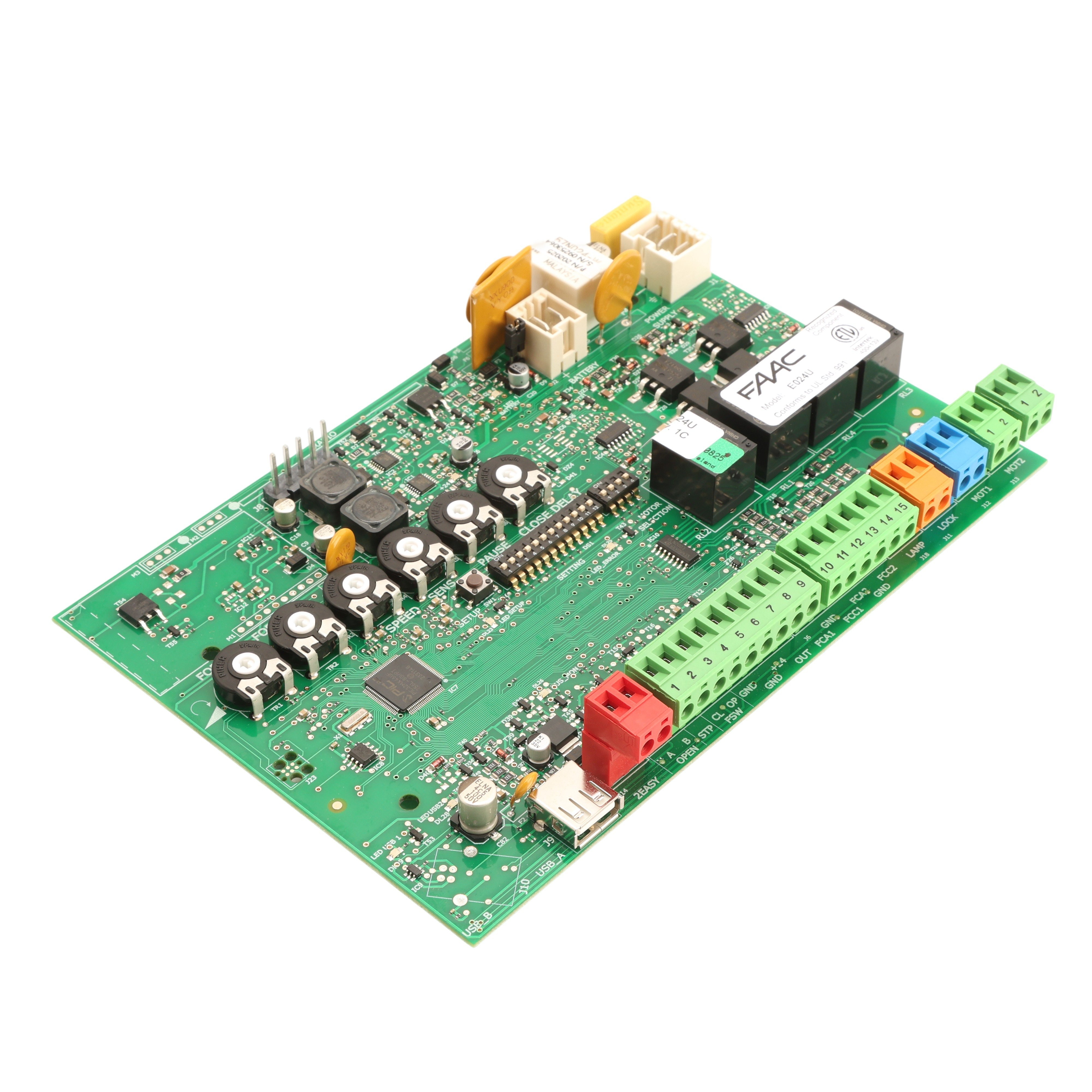 Faac Gate Control Module FAAC 202025C.1 Replacement E024U Control Board - FAAC Gate Openers for ...