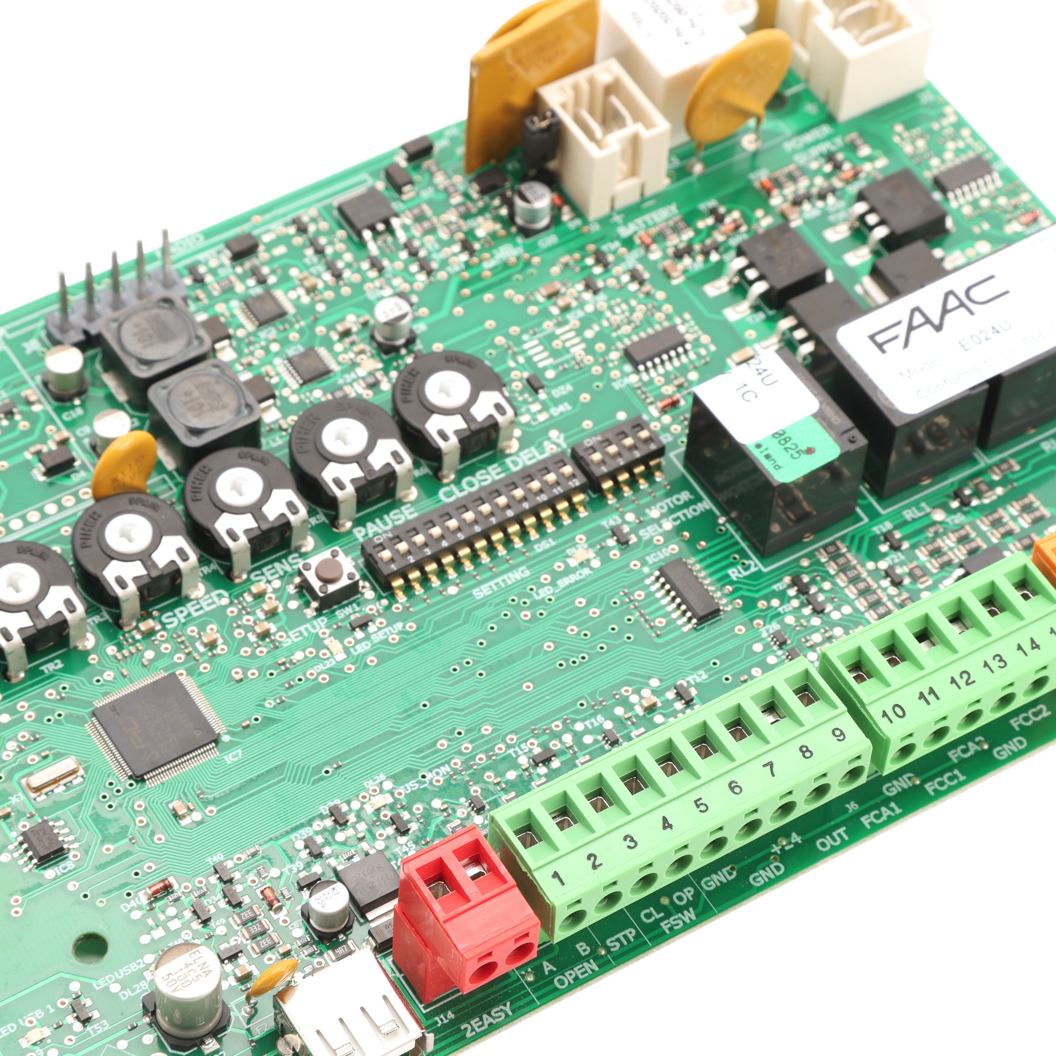 Faac Gate Control Module FAAC 202025C.1 Replacement E024U Control Board - FAAC Gate Openers for ...