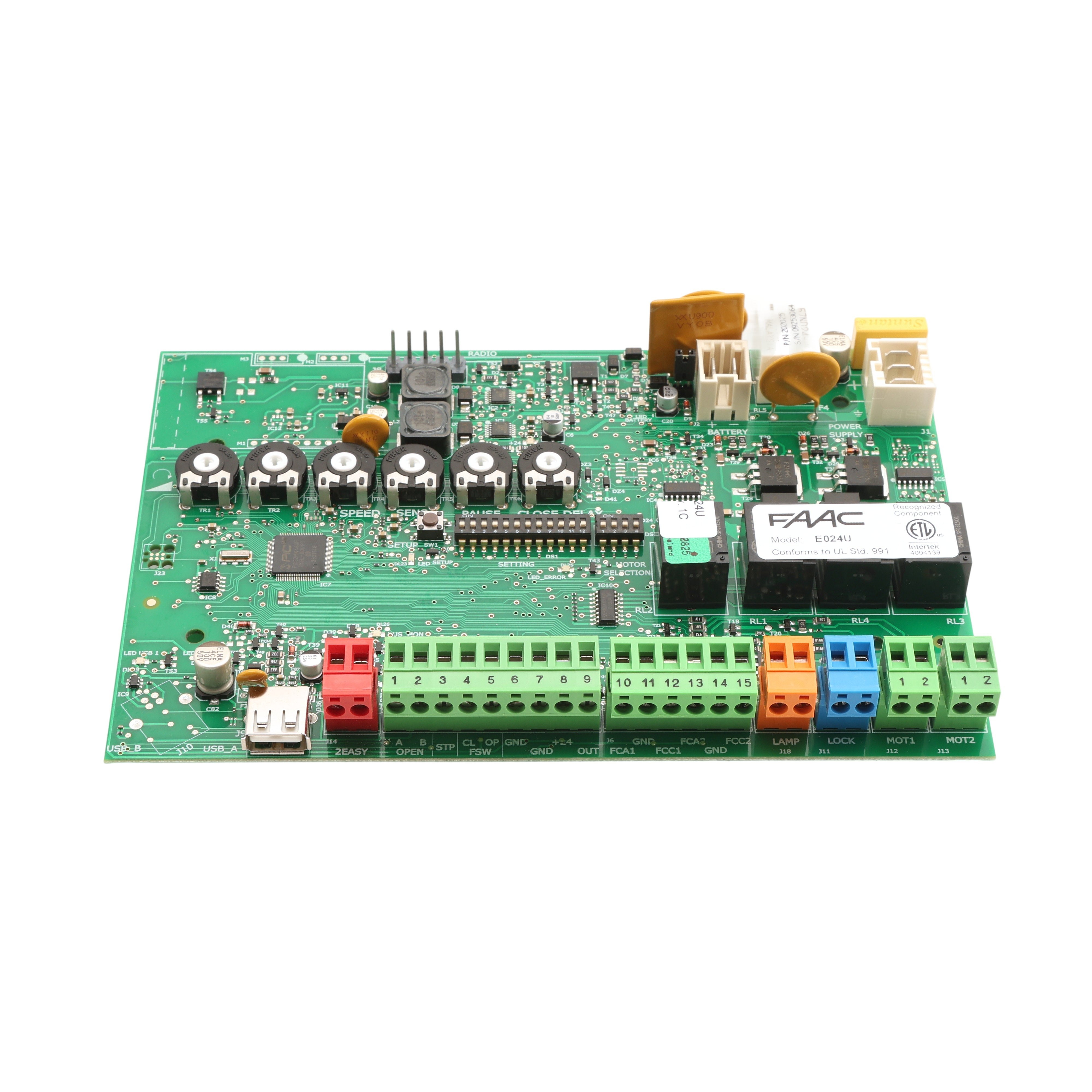 Faac Gate Control Module FAAC 202025C.1 Replacement E024U Control Board - FAAC Gate Openers for ...