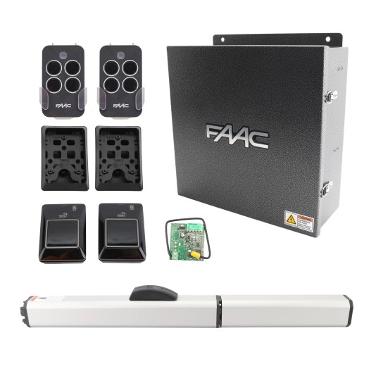 400 CBAC Standard Hydraulic Swing Gate Operator Kit with Regular Oil (115V) - FAAC 10420112.5