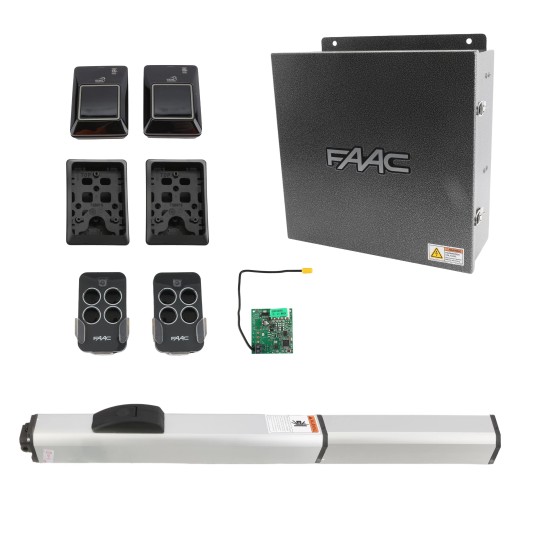 400 CBACR Rapid Hydraulic Swing Gate Operator Kit with Regular Oil (115V) - FAAC 10420712.5