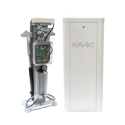 B680H Automatic Barrier Operator L Kit With White Cover - FAAC 1046801WHL