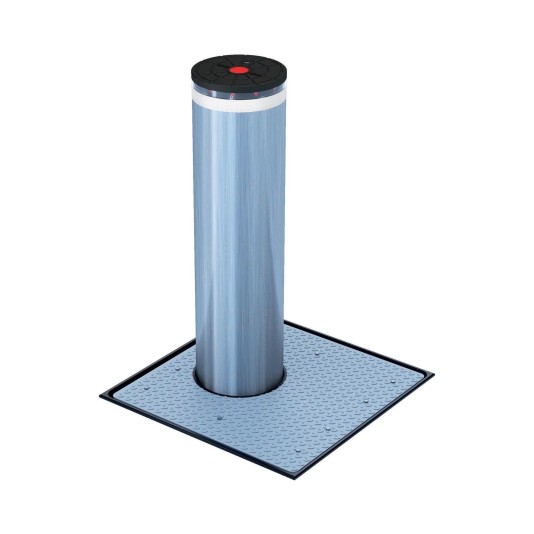 FAAC JS48 Hydraulic-Automatic Crash-Rated Bollard (1000mm) - Stainless Steel