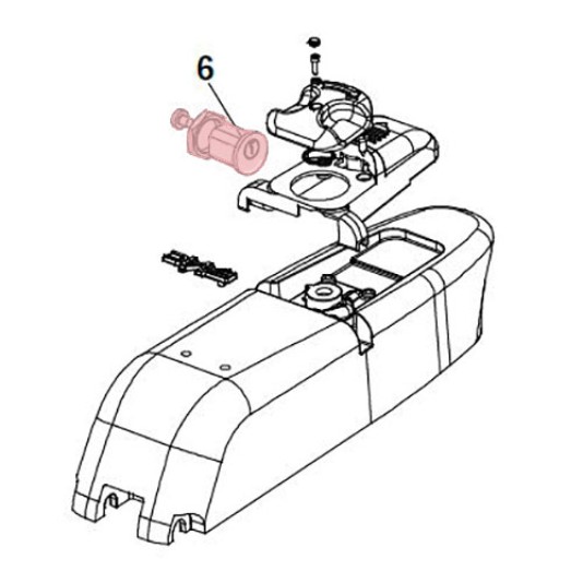 Cylinder Lock - FAAC 7120885 (Highlighted Part Only)