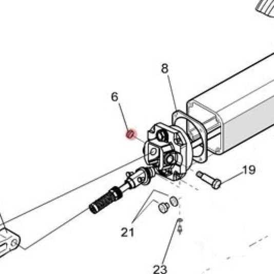 Self-Locking Nut (8 mm) - FAAC 2037