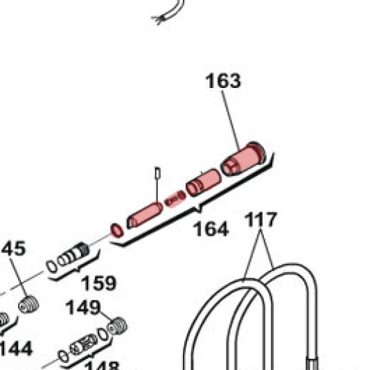 Manual Release 640 (long) Triangular - FAAC 424594