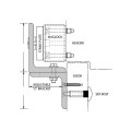 Securitron Z-Bracket for Face-Drilled Mag Locks - FAAC 3150