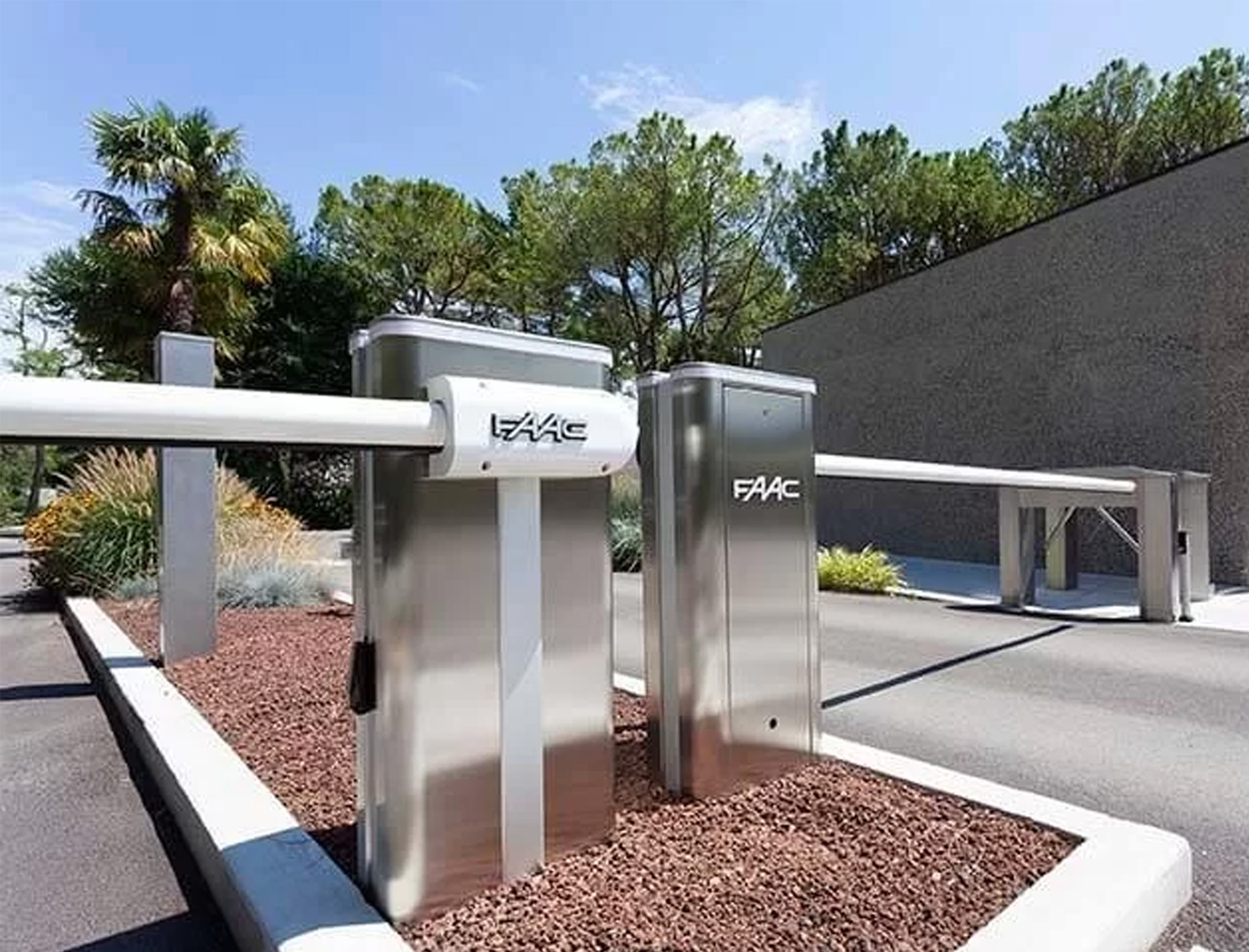 faac barrier gate opener installation image